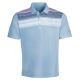 Island Green Essentials Matrix Print Polo Shirt - Sky/White/Navy