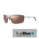 Sundog Illusion Eyeware - True Blue - Matte Silver / Brown