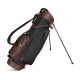 Sun Mountain Leather Stand Bag - Black/Brown