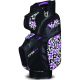 Callaway 2018 Womens Org 14 Cart Bag - Floral Black/Purple @Aslan Golf and Sports