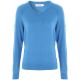 ProQuip AMY Ladies Merino V Neck Sweater - Sky @Aslan Golf and Sports