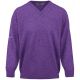 ProQuip Lambswool V Neck Sweater - Purple @Aslan Golf And Sports