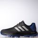 Adipower Bounce Wide Golf Shoes Carbon/Silver Metallic/Royal