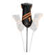 Sun Mountain Leather Striped Driver Headcover - Black/Tan