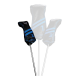 Sun Mountain Leather Striped Headcover X - Black/Cobalt