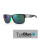 Sundog Default Eyeware - True Blue - Cry Green Matt Black / Smoke Lt Green Mirror