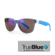 Sundog Fairway Eyeware - TrueBlue - Black-Blue Temple / Smoke Blue Mirror
