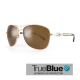 Sundog Freestyle Eyeware - True Blue - Antique Gold / Brown