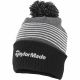 Taylormade Bobble Beanie - Black/Gray/White @ aslangolf
