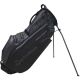 Taylormade FlexTech Waterproof Golf Stand Bag - Black/Charcoal Profile View @aslangolf