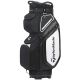 Taylormade Pro Cart Bag 8.0 - Black/White/Charcoal N77665 Profile View @Aslangolf