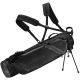 Taylormade Quiver Golf Bag - Black Profile view N77708 @aslangolf