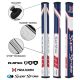 Super Stroke Traxion Flatso 1.0 Putter Grip - Red/White/Blue