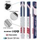 Super Stroke Traxion Flatso 2.0 Putter Grip - Red/White/Blue