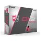 Wilson Staff DX2 Optix Golf Balls (Pink-Dozen)