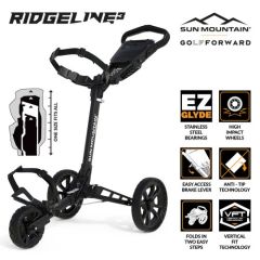 Sun Mountain Ridgeline3 Golf Trolley - Black