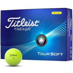 Titleist Tour Soft Golf Balls '24 - Yellow - Dozen 