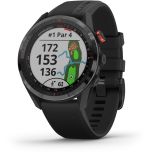 Garmin Approach S62 GPS Golf Watch - Black Ceramic Bezel - Black Band