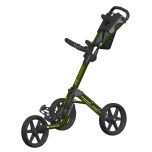 FastFold Mission 5.0 3 Wheel Golf Trolley - Green/Black/White