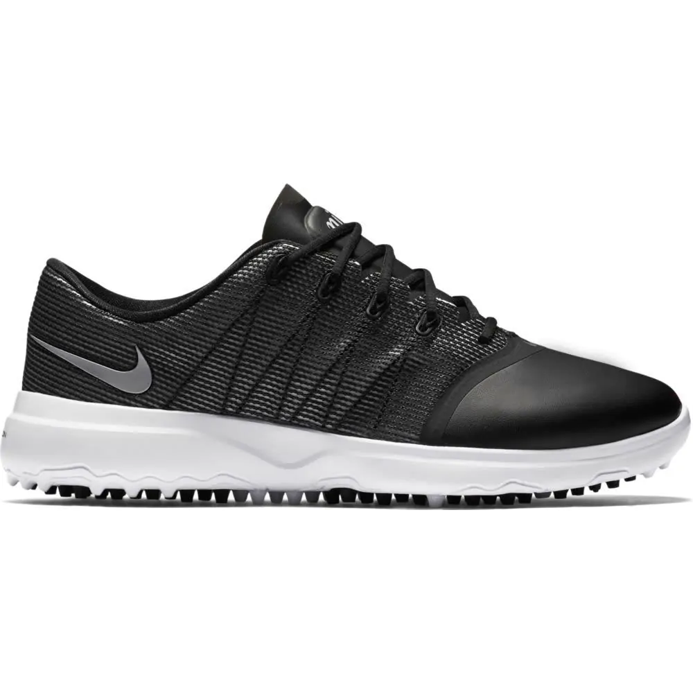 Nike Ladies Lunar Empress 2 Golf Shoes BLACK METALLIC SILVER WHITE