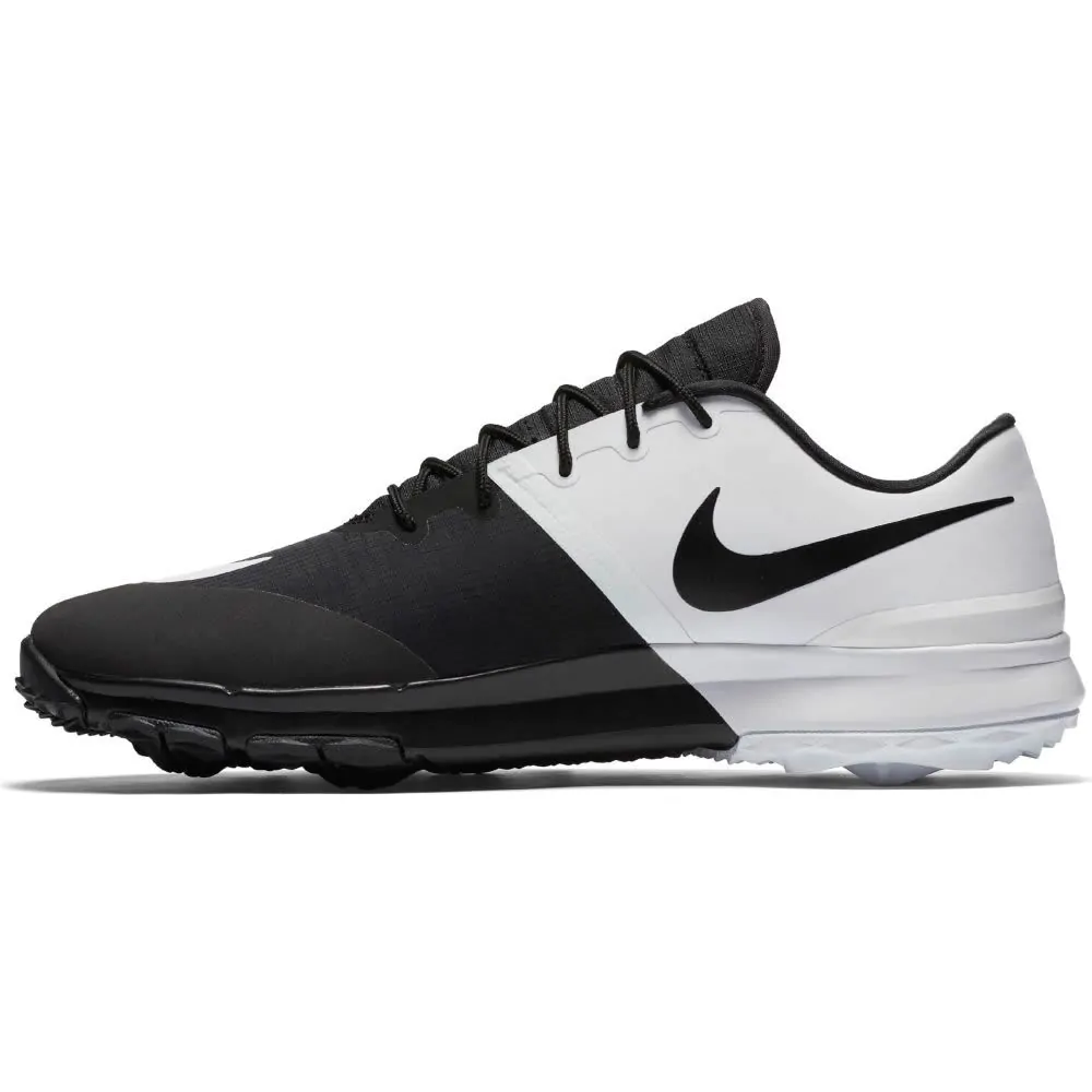 Nike FI Flex Golf Shoes WHITE BLACK Aslan Golf