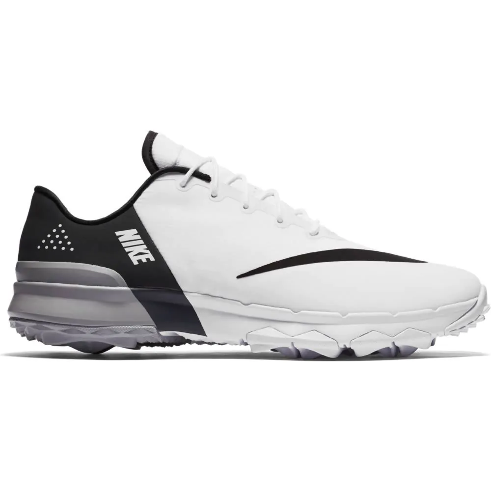 Nike FI Flex Golf Shoes WHITE BLACK ANTHRACITE WOLF GREY Aslan Golf