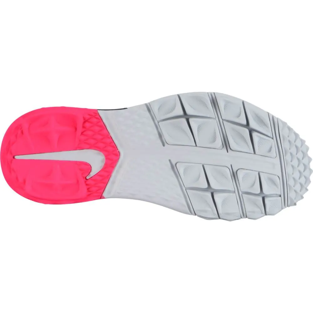 Nike Ladies FI Flex Golf Shoes PURE PLATINUM VIVID SKY MIDNIGHT NAVY
