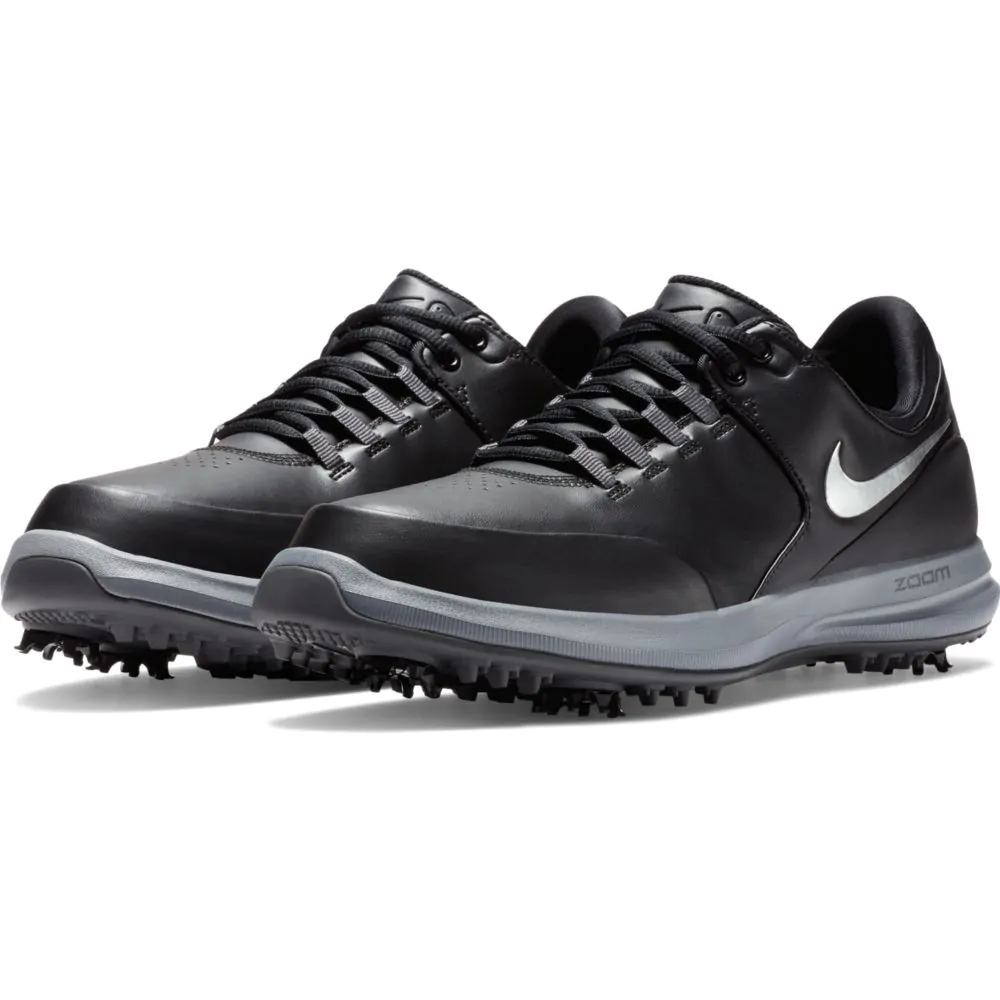 Nike Air Zoom Accurate Golf Shoes Black Metallic Silver Cool Grey