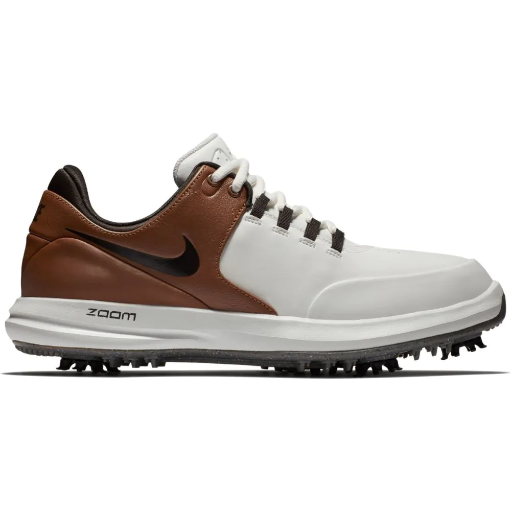 Nike Air Zoom Accurate Golf Shoes Summit White Velvet Brown Lt British Tan Aslan Golf
