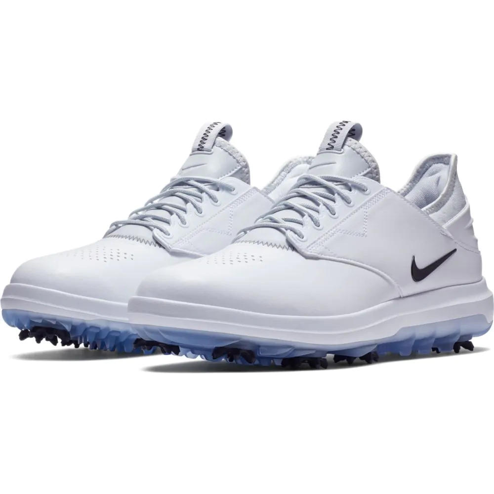 Men s Nike Air Zoom Direct Golf Shoe White Black Metallic Silver Aslan Golf