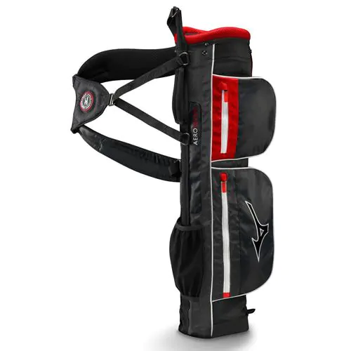 Mizuno Aero 7 Carry Pencil Golf Bag 2015 Black Red