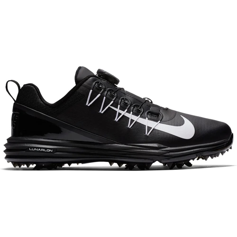 Nike Ladies Lunar Command 2 BOA Golf Shoes Black White Black