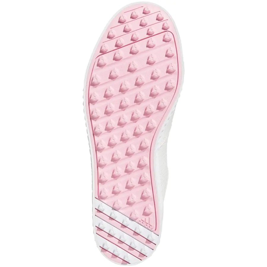 adidas Womens Adicross PPF Golf Shoes White Tint True Pink Gold Met Aslan Golf