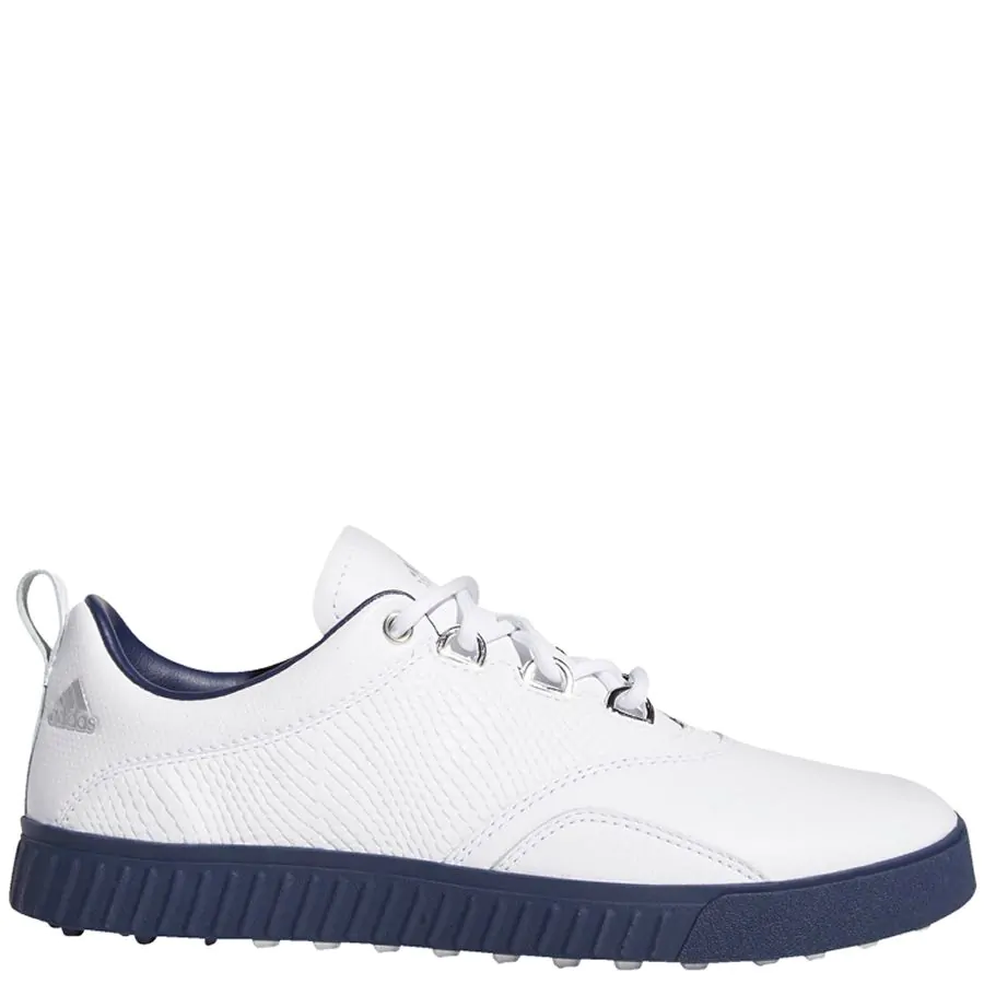 adidas Womens Adicross PPF Golf Shoes White Night Indigo Silver Met
