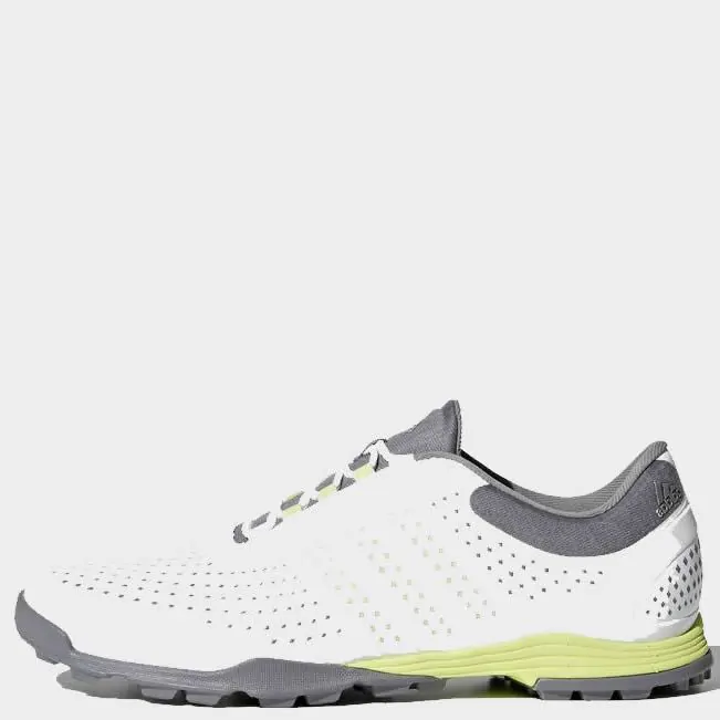 adidas Womens adipure Sport Golf Shoes White Grey Heather Semi Frozen Yellow