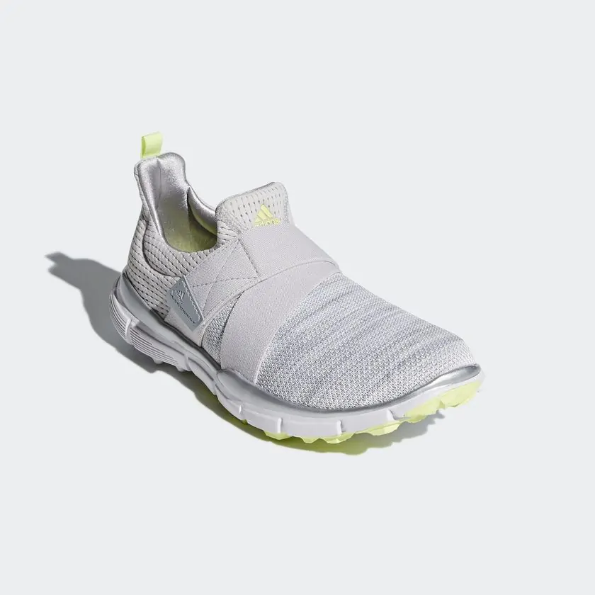 Adidas Womens ClimaCool Knit Golf Shoes Grey White Semi Frozen Yellow adidas Womens Golf Shoes Aslan Golf