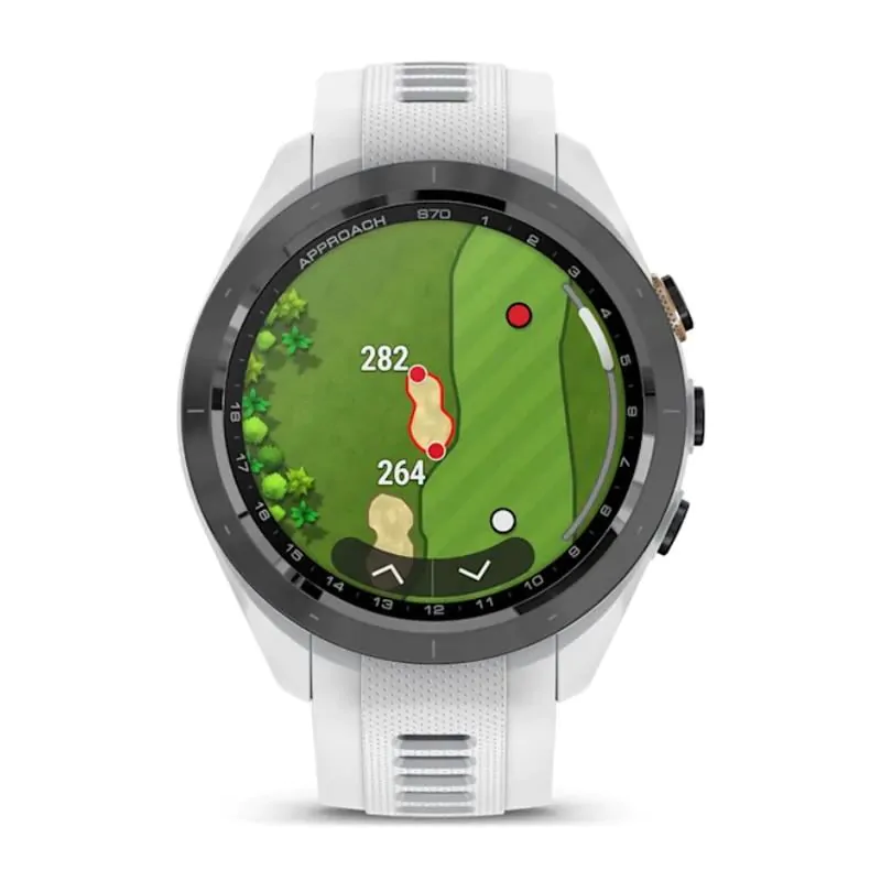 Garmin Approach S70 GPS Golf Watch Black Peach Aslan Golf