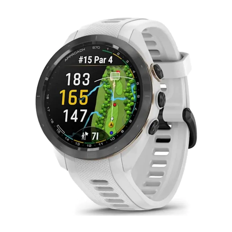 Garmin Approach S70 GPS Golf Watch Black Peach Aslan Golf