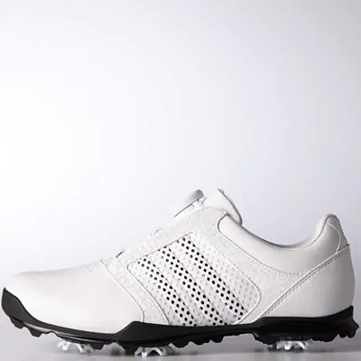 adidas Womens adipure Boa Golf Shoes White Black