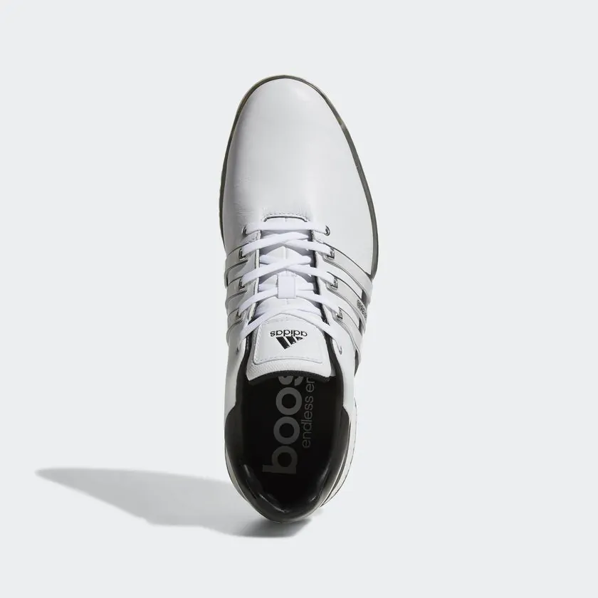 adidas Tour360 Boost 2.0 Golf Shoes White Core Black Core Black
