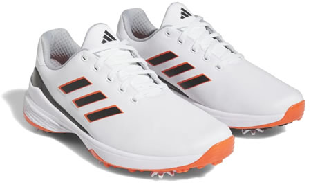 adidas ZG23 Golf Shoes - Cloud White/Core Black/Semi Solar Red