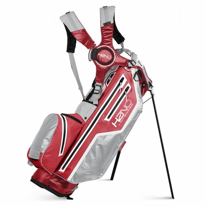 Sun Mountain 2021 H2NO 14-Way Waterproof Stand Bag - Red/Cadet/White