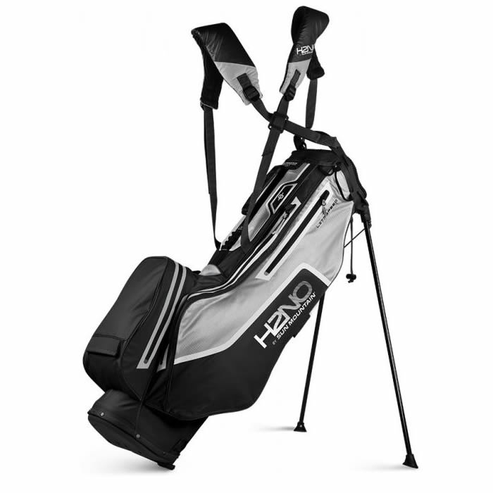 Sun Mountain 2021 H2NO Litespeed Waterproof Stand Bag - Black/Grey/White