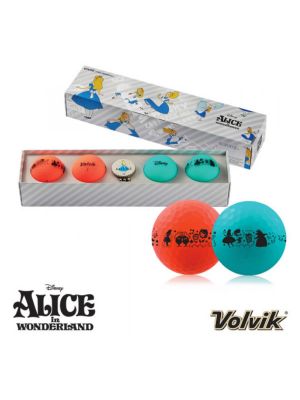 Volvik Vivid Solice Disney Alice in Wonderland Golf Balls Pack