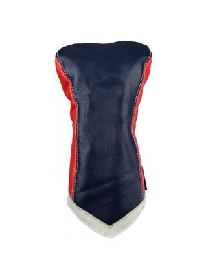 Sun Mountain Leather Driver Head Cover - Navy White Red