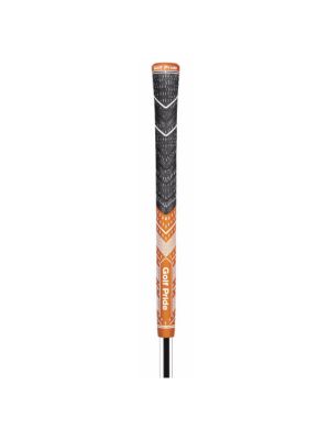 Golf Pride MultiCompound Plus4 Midsize Grip - Dark Orange/White
