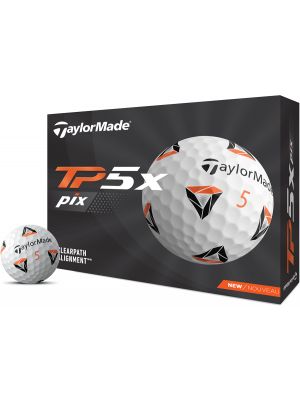 Taylormade Tp5x Pix 2.0 Golf Balls - White/Dozen @Aslan Golf