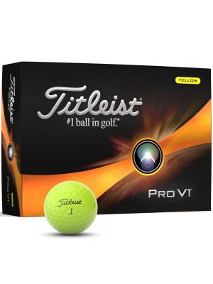Titleist Pro V1 Golf Balls - Yellow - Dozen