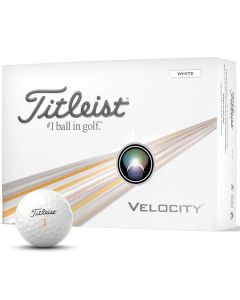 Titleist Velocity Golf Balls '24 - White - Dozen