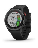 Garmin Approach S62 GPS Golf Watch - Black Ceramic Bezel - Black Band